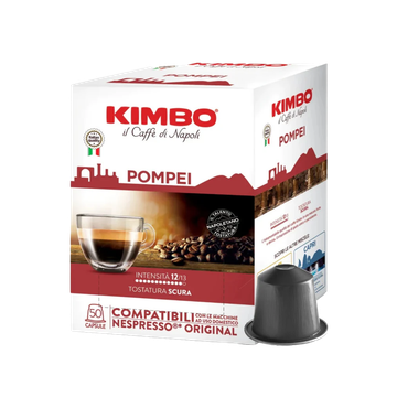 Kimbo Pompei 50 capsule compatibile Nespresso, capsule kimbo, capsule kimbo nespresso, kimbo Pompei, kimbo Pompei 50 capsule compatibile Nespresso 