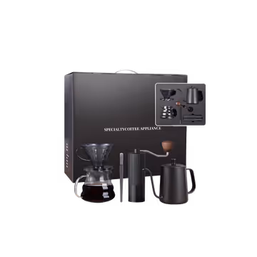 Kit pour over V60 din 5 piese negru