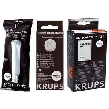 Krups kit intretinere cu filtru, pastile curatare si decalcifiant