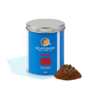 Musetti Decofeinizata cafea macinata 250gr cutie metalica