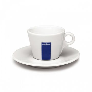 Lavazza cesti espresso dublu cu farfurii ceramica 6buc