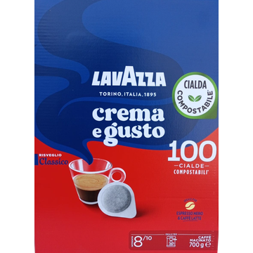 lavazza crema e gusto, cialde lavazza, cialde lavazza crema e gusto clasico 100 buc, cialde ese lavazza, lavazza ese, Lavazza Crema e Gusto cialde ESE 50 buc, cafea monodoze, cafea cialde, cafea lavazza, cafea paduri, cafea poduri, cialde lavazza