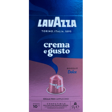 Lavazza Crema e Gusto Dolce 10 capsule aluminiu compatibile Nespresso, Lavazza Espresso Intenso 10 capsule Nespresso, Lavazza Espresso Classico 10 capsule Nespresso, Lavazza Espresso Dek 10 capsule Nespresso, capsule Lavazza Dek Nespresso, capsule Lavazza