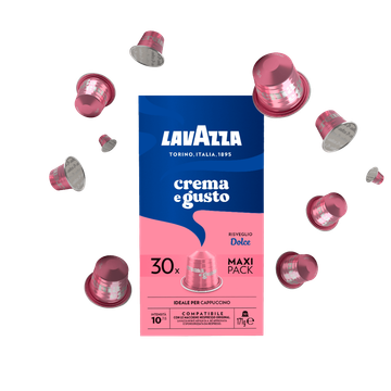 Lavazza Crema e Gusto Dolce 30 capsule aluminiu compatibile Nespresso, capsule cafea, capsule Lavazza, capsule nespresso, capsule Lavazza crema e gusto dolce