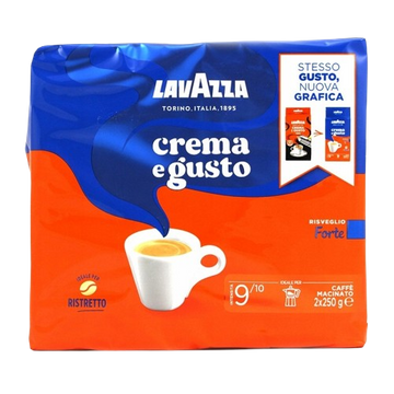 Lavazza Crema e Gusto Forte 2x250g cafea macinata, Lavazza Crema e Gusto Forte 250g cafea macinata, cafea Lavazza macinata, cafea lavazza macinata, Arabica macinata, Arabica, cafea lavazza macinata, qualita oro, qualita oro macinata, qualita oro pret, qua