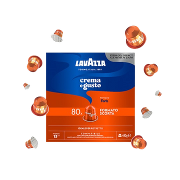 80 capsule Lavazza Crema e Gusto Forte Nespresso, capsule lavazza, capsule lavazza nespresso, 80 capsule lavazza, capsule lavazza gusto forte, capsule Lavazza Crema e Gusto, capsule Lavazza Qualita Oro, Lavazza Espresso Vigoroso Nespresso, capsule compati