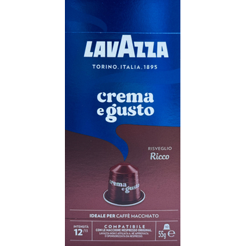 Lavazza Crema e Gusto Ricco 10 capsule aluminiu compatibile Nespresso