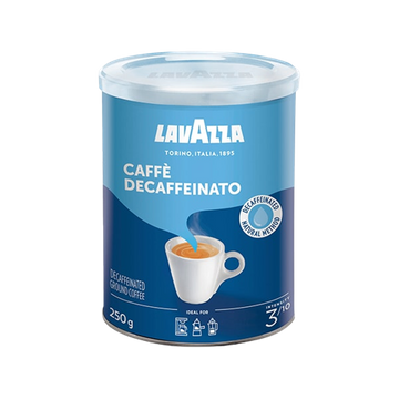Lavazza DEK cutie metalica 250g cafea macinata decofeinizata, Cafea macinata decofeinizata, cafea macinata decafeinizata, cafea lavazza decaf, Lavazza DEK 250g cafea macinata decofeinizata