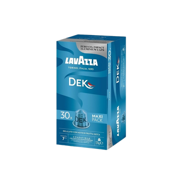 Lavazza DEK 30 capsule aluminiu compatibile Nespresso, capsule lavazza dek, capsule lavazza, lavazza DEK, capsule lavazza decaf, lavazza decaf, capsule nespresso, capsule nespresso decaf