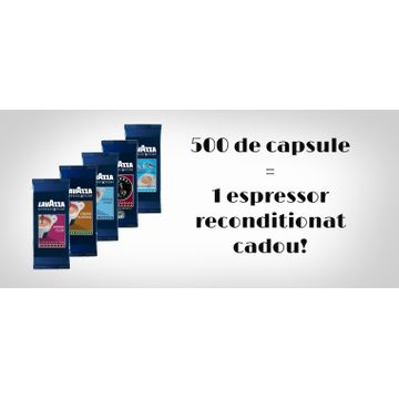 500 capsule Espresso Point + un espressor reconditionat cadou