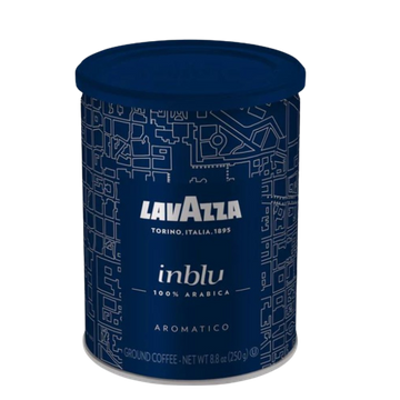 Lavazza inBlu Espresso cutie metalica 250g cafea macinata, cafea macinata Lavazza, cafea macinata cutie metal, lavazza macinata cutie metalica,18.50