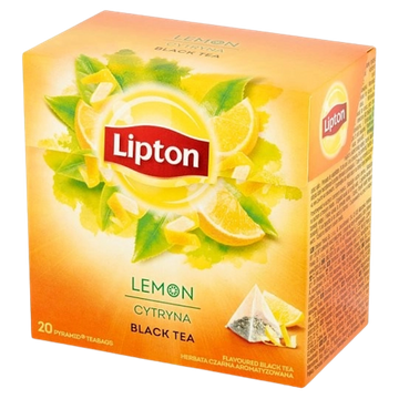Lipton Lemon Black ceai negru lamaie 25 plicuri