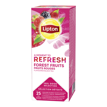 Lipton Fruits Rouges ceai negru cu fructe padure 25 plicuri