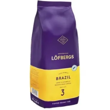 Lofbergs Brazil cafea boabe 1kg, cafea boabe, cafea lofbergs, cafea boabe 1kg, cafea ieftina, cafea arabica