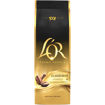 cafea boabe lor, cafea lor, lor crema, lor crema absolu classique, lor crema absolu classique cafea boabe 1kg