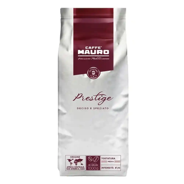 Mauro Prestige cafea boabe 1kg, cafea mauro, cafea italiana, cafea tare, cafea robusta, cafea cremoasa