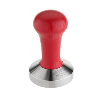 Motta tamper profesional 58mm convex maner lemn rosu