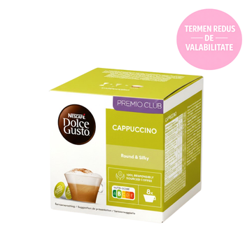 Nescafe Dolce Gusto Cappuccino 16 capsule, Nescafe Dolce Gusto Cappuccino, Nescafe Cappuccino, Dolce Gusto Cappuccino, capsule cafea Nescafe, capsule Dolce Gusto, cafea cappuccino, capsule cappuccino 16 buc, cafea cu lapte spumat, Nescafe capsule, cappucc