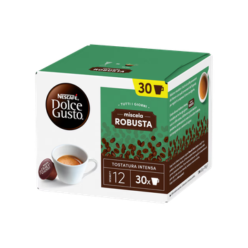 Nescafe Dolce Gusto Miscela Robusta 30 capsule , capsule cafea, capsule Nescafe Dolce Gusto, capsule dolce gusto, cafea dolce gusto, cafea nescafe, nescafe Dolce Gusto Miscela Robusta, nescafe robusta, cafea capsule robusta, capsule robusta 