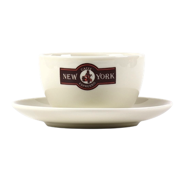 New York Caffe cesti ceramice cappuccino cu farfurii 6 buc