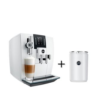 Pachet J6 Piano White espressor automat + Cool Control White, 1l  