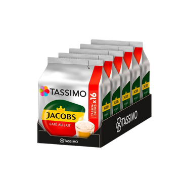 Pachet Tassimo Jacobs Cafe au Lait 80 capsule cafea, Tassimo Jacobs, capsule cafea tassimo, capsule tassimo, Tassimo cafe au lait, cafea tassimo, tassimo cu lapte, cafea tassimo cu lapte, capsule cafea tassimo, capsule cafea