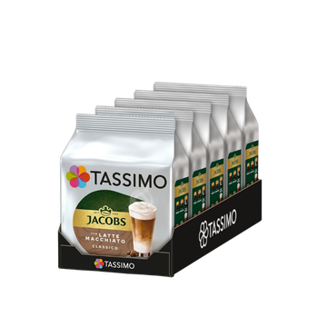 Pachet Tassimo Jacobs Latte Macchiato Classico 80 capsule (40 bauturi), Tassimo Jacobs, capsule cafea tassimo, capsule tassimo, Tassimo Jacobs Latte Macchiato Classico, cafea tassimo, tassimo Jacobs Latte Macchiato