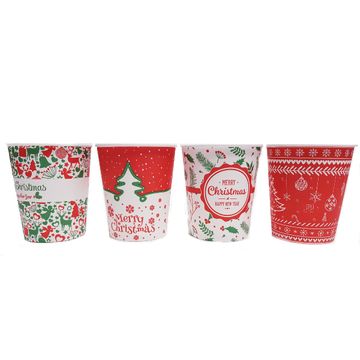 Christmas pahare manuale carton mici 6.5oz set 100buc