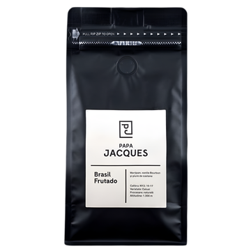 Papa Jacques Brasil Frutado 500gr cafea proaspat prajita boabe, cafea proaspat prajita, cafea origine, cafea brazilia