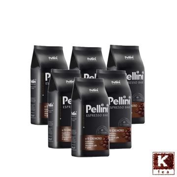 Pachet 6 x Pellini Espresso Bar Cremoso cafea boabe 1kg