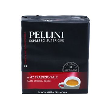 Pellini Espresso Superiore N. 42 Tradizionale 2x250gr cafea macinata, Pellini, Pellini Espresso Superiore N. 42 Tradizionale 250gr cafea macinata, Pellini N. 24 Tradizionale, pellini tradizionale, cafea macinata pellini, espresso, cafea pellini, cafea 250