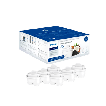 Philips X-Clean filtre apa set 6 bucati, Philips X-Clean, filtre apă Philips, filtru apă carafă, filtre carafă apă, set 6 filtre apă