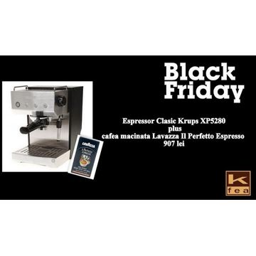 Espressor Clasic Krups XP5280 plus cafea macinata Lavazza Il Perfetto Espresso