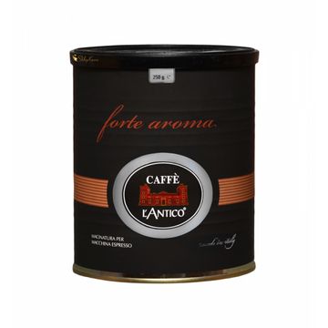 L`Antico Forte Aroma cafea macinata cutie metalica 250gr
