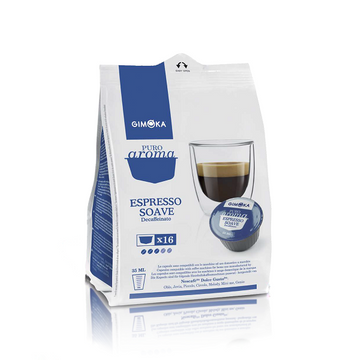 Gimoka Puro Aroma Espresso Soave Decaf capsule compatibile Dolce Gusto 16 buc