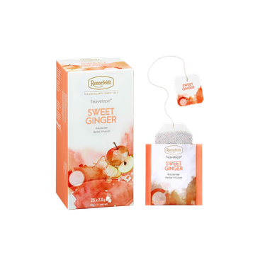Ronnefeldt Teavelope Sweet Ginger infuzie fructe 25 pliculete, ceai Ronnfeldt Teavelope, ceai 25 plicuri, ceai fructe pliculete, infuzie fructe, ceai verde, ceai negru, ceai messmer profiline plante, ceai messmer profiline fructe de padure