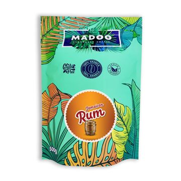 Madoo Jamaican Rum cafea boabe cu aroma de rom 500g, cafea aroma 500g, cafea aroma rom 500g, cafea madoo, cafea madoo rom, cafea rom madoo, cafea aroma rom 500g