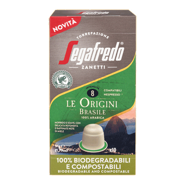 Segafredo Le Origini Brasile 10 capsule compatibile Nespresso