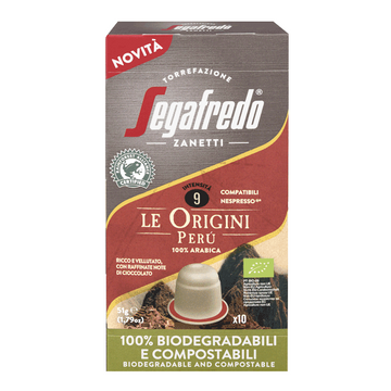 Segafredo Le Origini Peru 10 capsule compatibile Nespresso