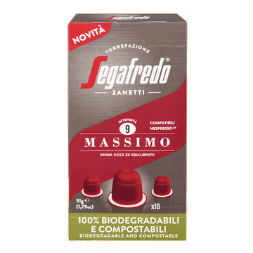 Segafredo Massimo 10 capsule compatibile Nespresso
