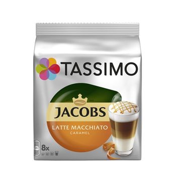 capsule cafea, capsule tassimo, capsule tassimo caramel, Tassimo Jacobs Latte Macchiato Caramel 16 capsule