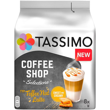 Tassimo Jacobs Coffee Shop Toffee Nut Latte 16 capsule cafea, Tassimo Jacobs Toffee Nut Latte, capsule cafea Tassimo, cafea Tassimo 16 capsule, latte aromat, cafea cu caramel și nuci, cafea Jacobs, băutură caldă Tassimo, cafea dulce, capsule cafea aromată Tassimo Jacobs Coffee Shop Toffee Nut Latte 16 capsule cafea, Tassimo Jacobs Toffee Nut Latte, capsule cafea Tassimo, cafea Tassimo 16 capsule, latte aromat, cafea cu caramel și nuci, cafea Jacobs, băutură caldă Tassimo, cafea dulce, capsule cafea aromată