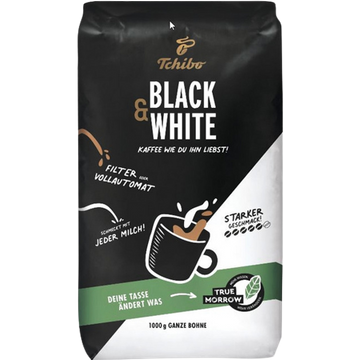 Tchibo Black N White, cafea boabe, cafea black n white, tchibo cafea, cafea macinata tchibo, tchibo cafea 500g, cafea boabe intensa, cafea