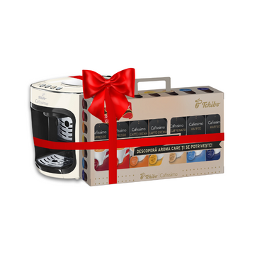 Tchibo Cafissimo mini White espressor capsule + 70 capsule Cafissimo Classic Collection CADOU