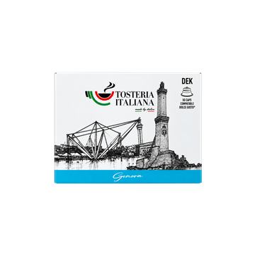 Tosteria  Italiana Genova Dek 50 capsule compatibile Dolce Gusto, capsule Tosteria Italiana, capsule decofeinizate, capsule Tosteria Italiana Genova Dek, capsule Tosteria Italiana Dolce Gusto, cialde Dolce Gusto, Tosteria Italiana Genova Dek, capsule apar