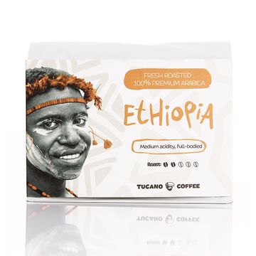 Tucano Ethiopia cafea boabe premium 200gr