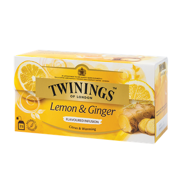 Twinings Lemon & Ginger ceai infuzie lamaie si ghimbir 25 pliculete