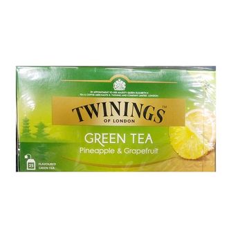 Twinings Green Pineapple Grapefruit ceai verde cu ananas si grapefruit 25 pliculete