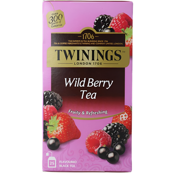 Twinings Wild Berry ceai negru cu fructe de padure 25 pliculete