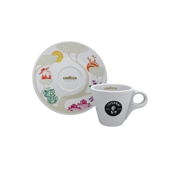 Lavazza Tierra cesti ceramice cappuccino cu farfurii 6 buc